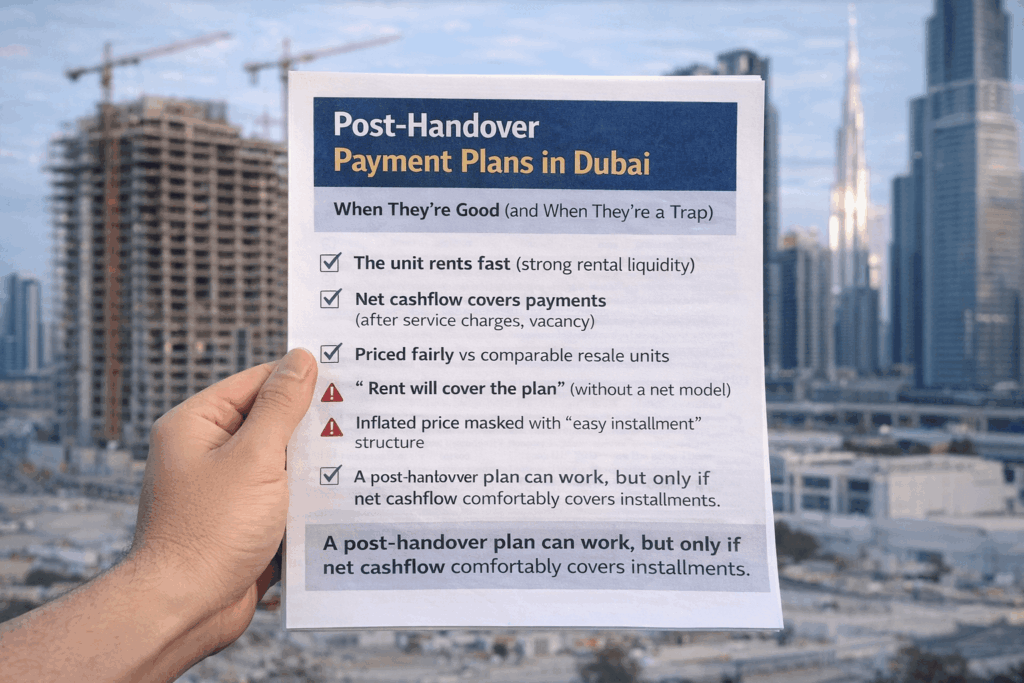 “Post-Handover” Payment Plans in Dubai: When They’re Good (and When They’re a Trap)