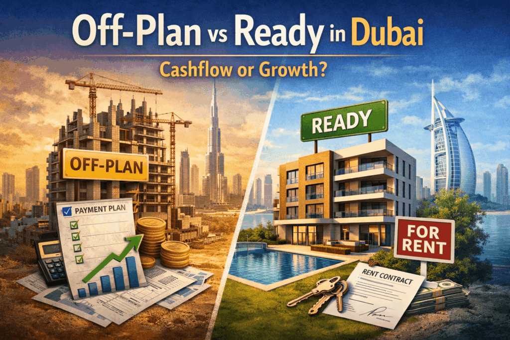 Off-Plan vs Ready in Dubai: Which Strategy Fits You (Cashflow vs Growth)?